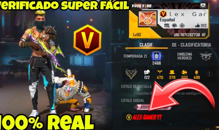 Cómo Conseguir la V de Verificado en tu Perfil de Free Fire
